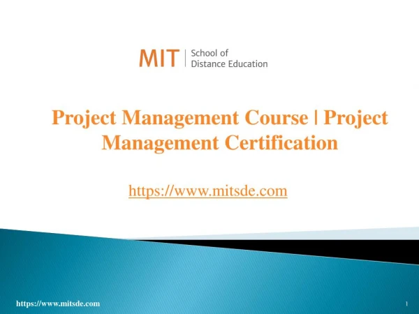 Project Management Course | Project Management Certification
