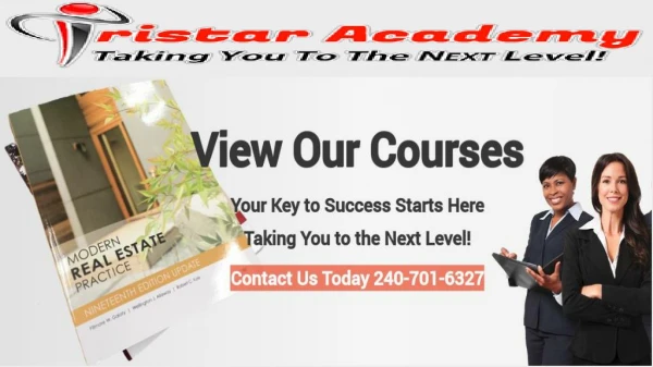 Tristar Academy With Its Maryland Continuing Education Real Estate