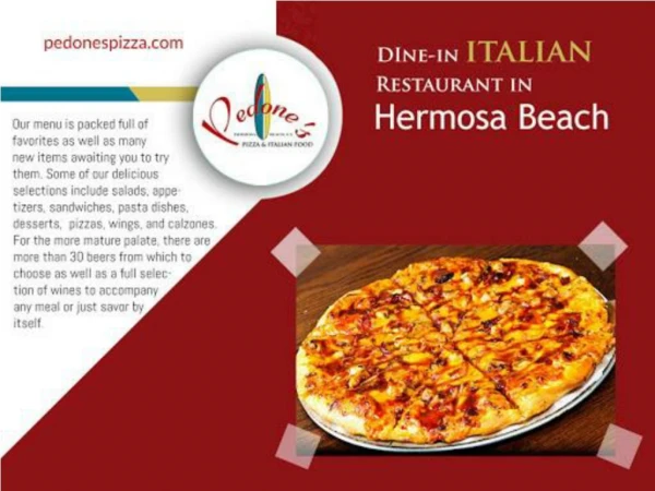 Pizza Delivery Redondo Beach | Pedone’s Pizza