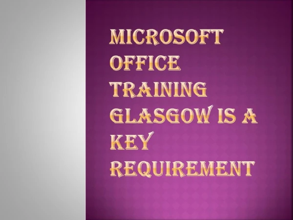 Choose the Right Microsoft Office Training Format Glasgow