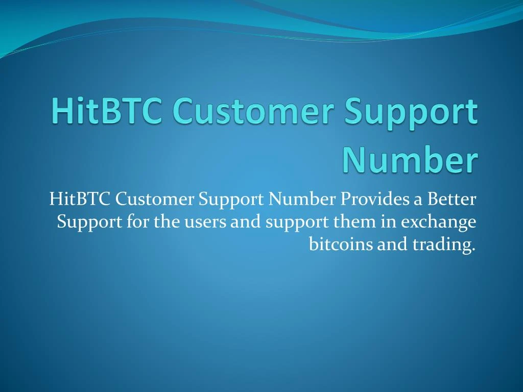 hitbtc customer support number