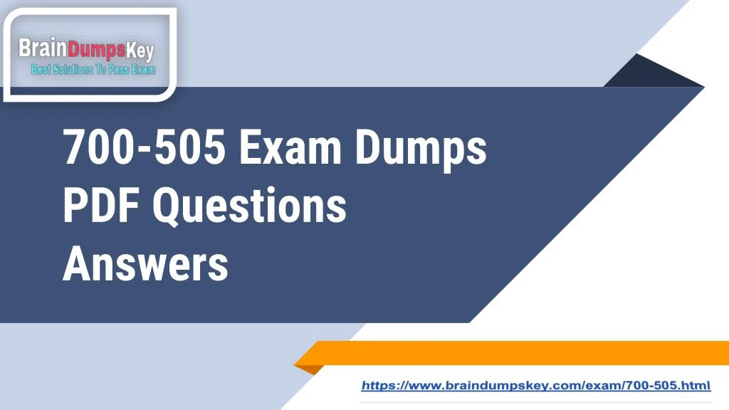 700 505 exam dumps pdf questions answers