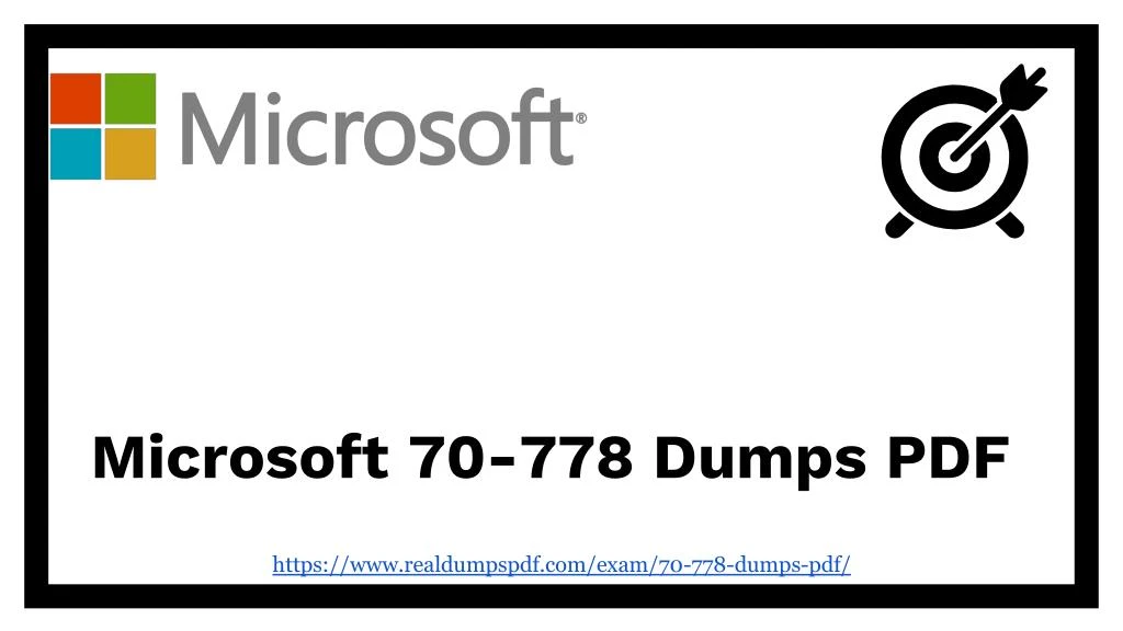 microsoft 70 778 dumps pdf