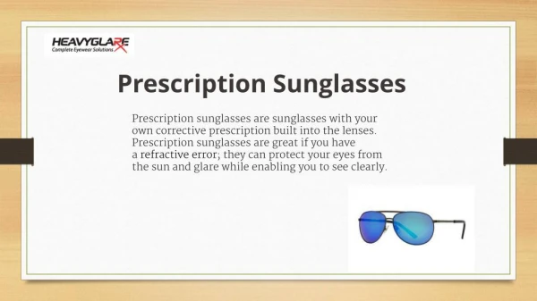 Prescription Sunglasses