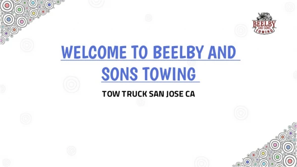 Tow truck San Jose CA | beelbyandsonstowing