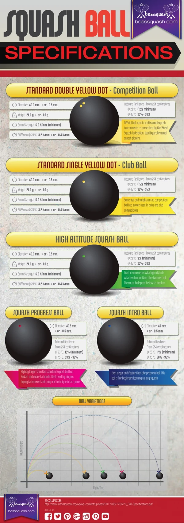 Check Out The Squash Ball Specifications