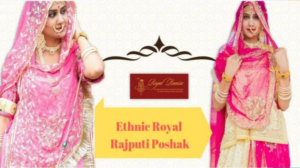 Ethnic Royal Rajputi Poshak- Royal Ranisa