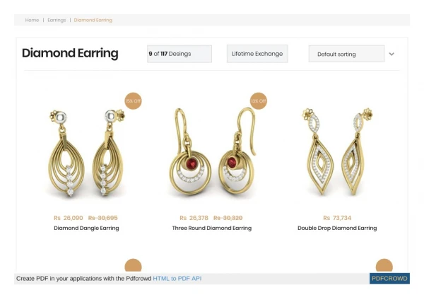 Diamond earrings designs