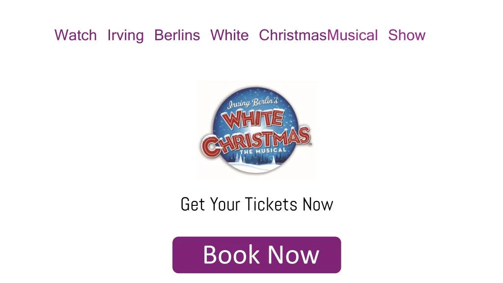 watch irving berlins white christmas musical show