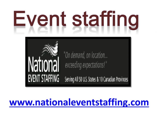 Event Staffing - www.nationaleventstaffing.com