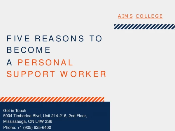 Personal Support Worker Training In Mississauga - AIMS Colleges