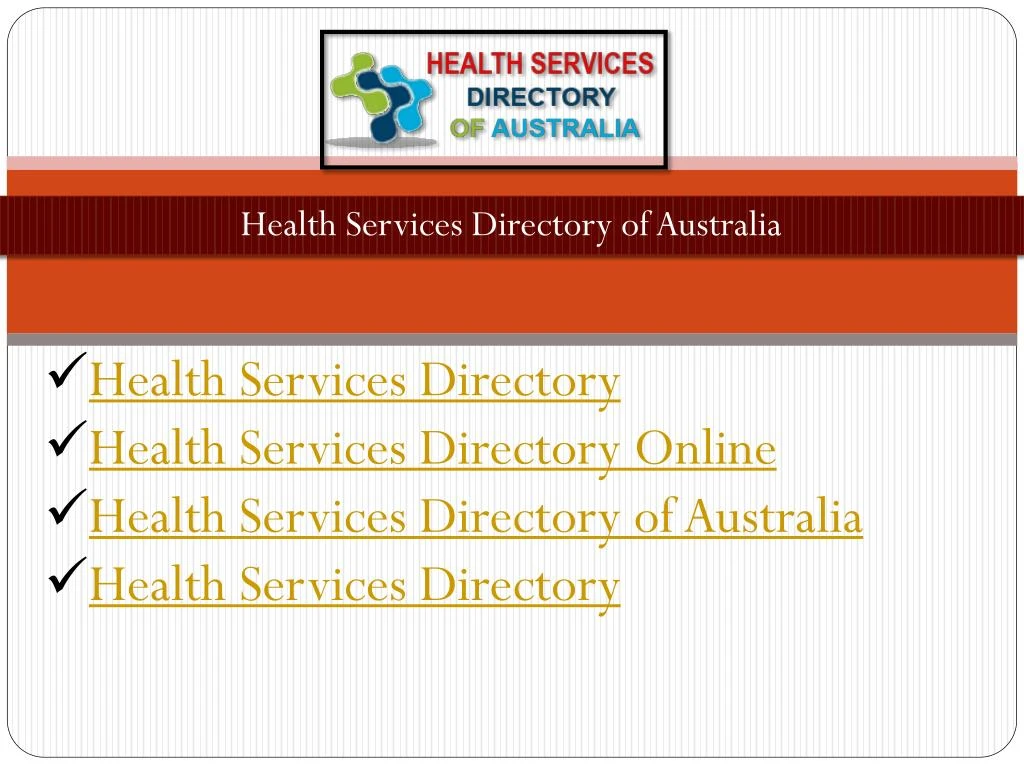 health services directory of australia