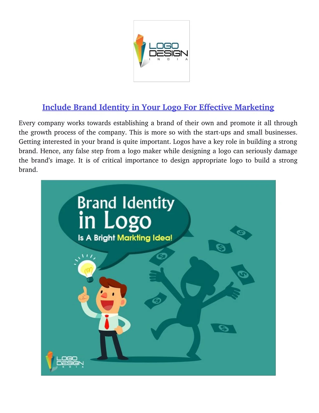 include brand identity in your logo for effective