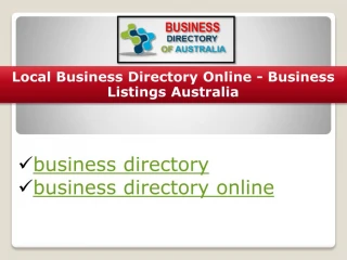 online business listing Australia
