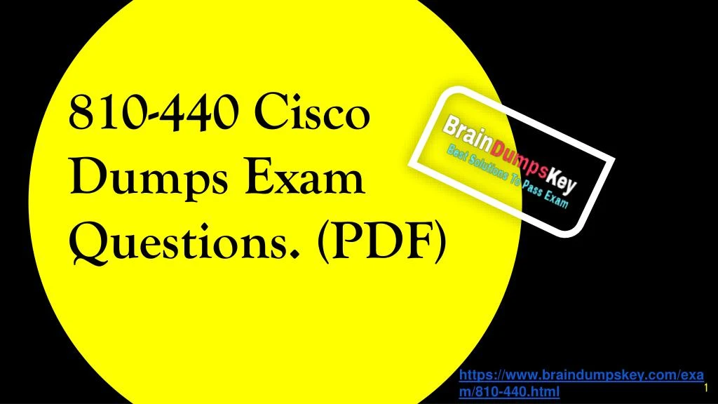 810 440 cisco dumps exam questions pdf