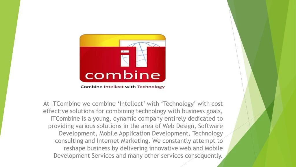at itcombine we combine intellect with technology