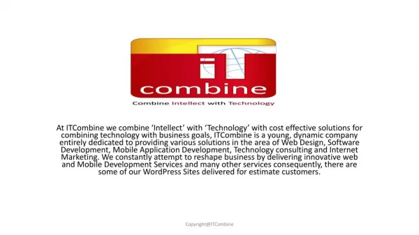 Enterprises Solution delivered for estimate customers by the ITCombine