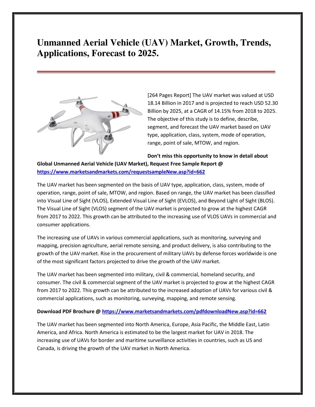 unmanned aerial vehicle uav market growth trends