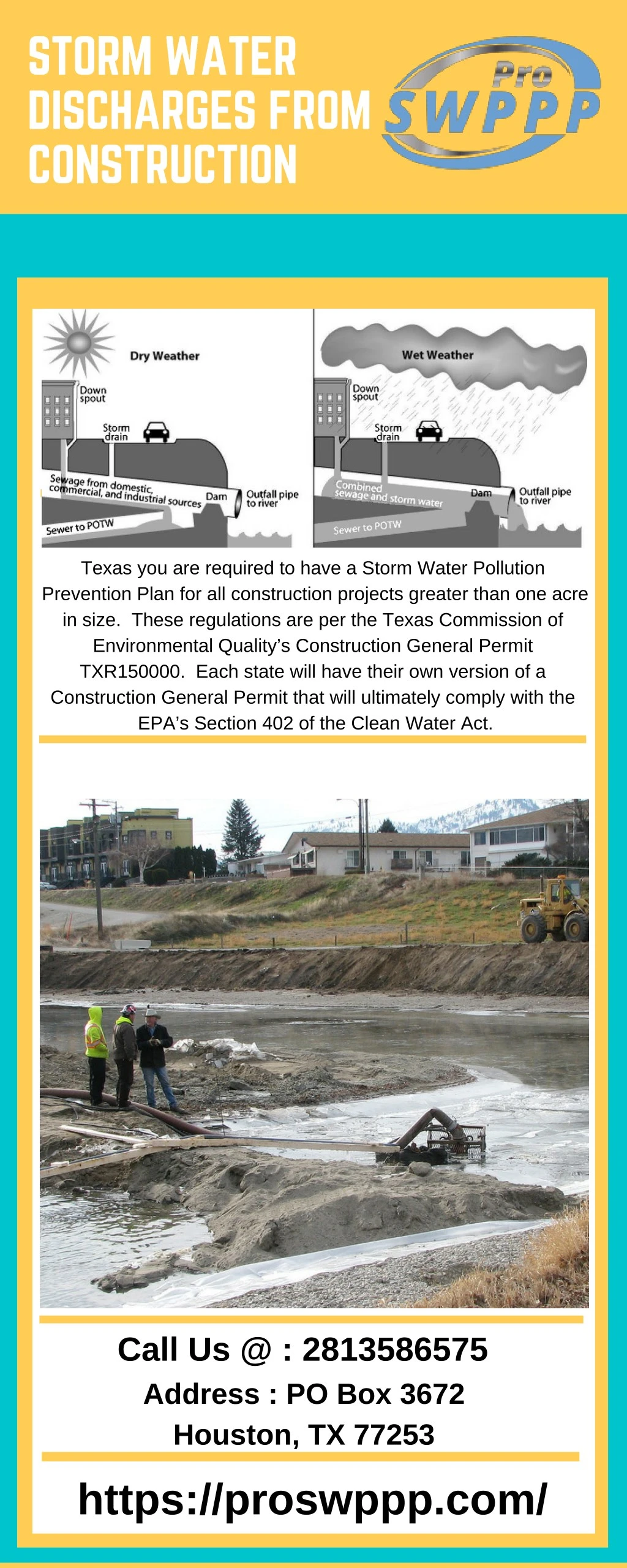 storm water discharges from construction
