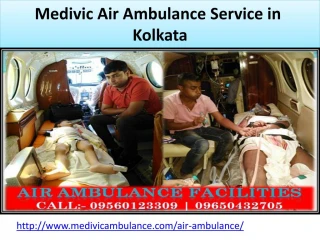 Air Ambulance Service In Kolkata