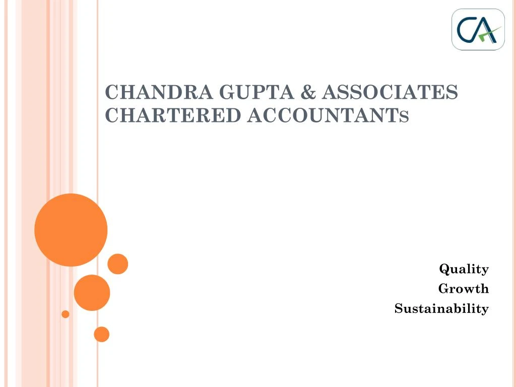 chandra gupta associates chartered accountants