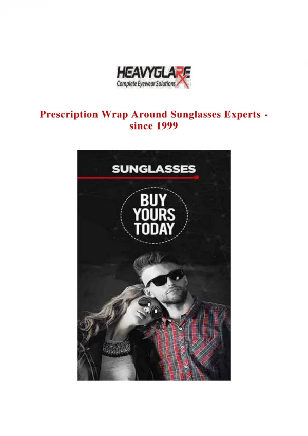 Prescription Sunglasses