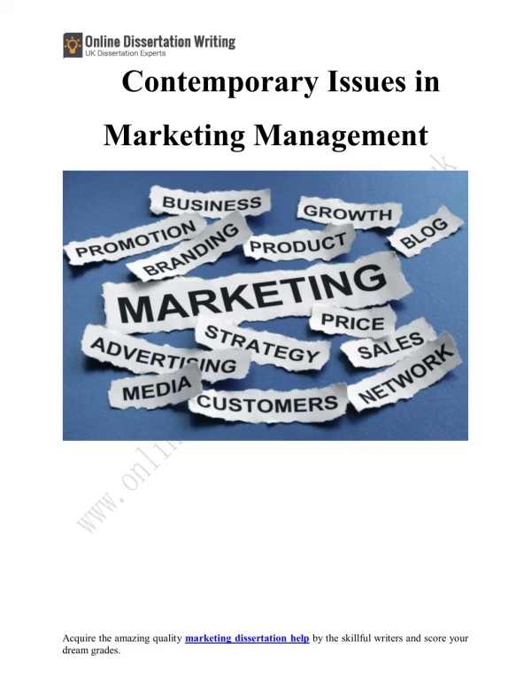 Issues While Doing Marketing Management