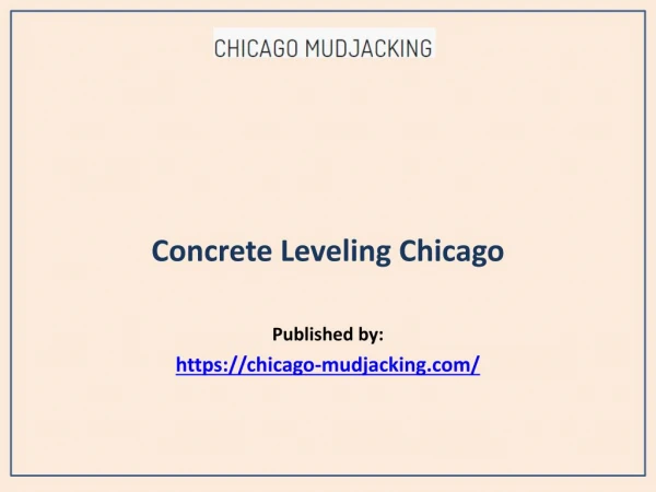 Concrete Leveling Chicago