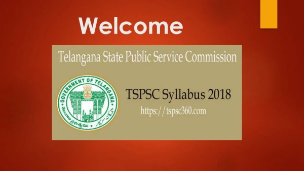 TSPSC Syllabus 2018-19 Download TSPSC Paper Pattern & Scheme