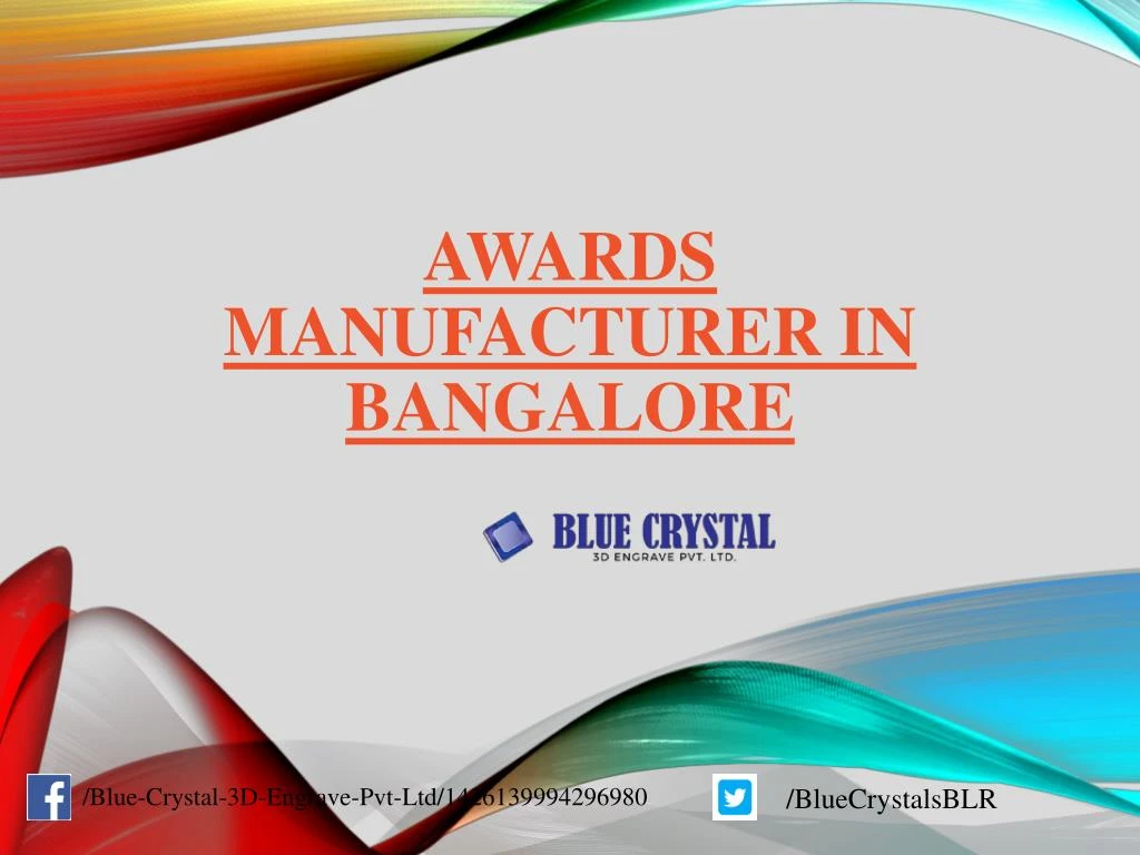 awards manufacturer in bangalore