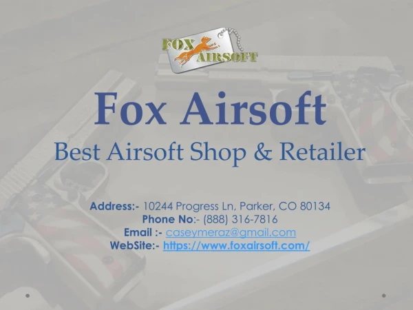 Best Airsoft Shop & Retailer - Online & In Store in Denver