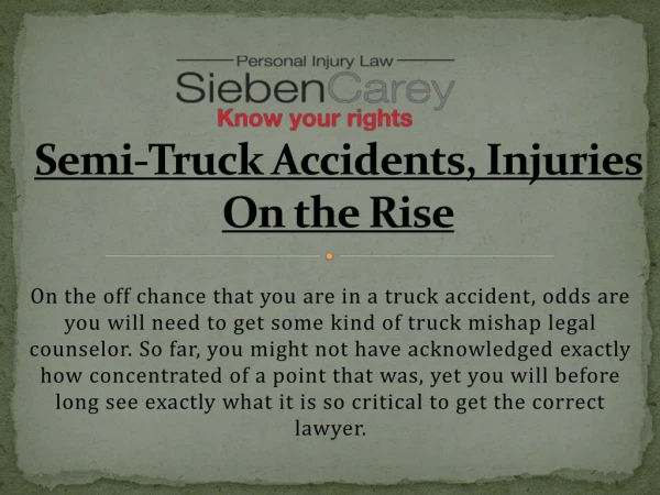 Truck Accident Lawyers Minnesota | Know Your Rights