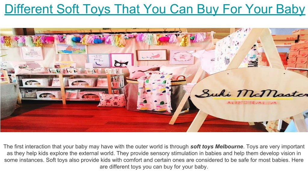 different soft toys that you can buy for your baby