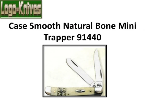 Case Smooth Natural Bone Mini Trapper 91440