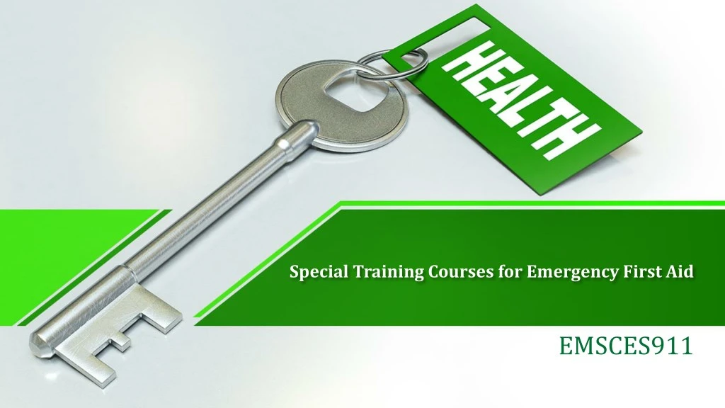special training courses for emergency first aid