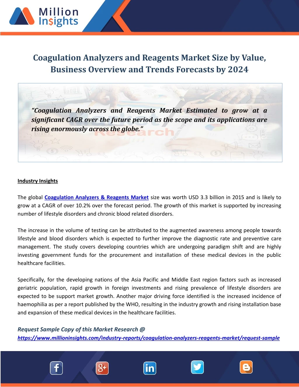 coagulation analyzers and reagents market size