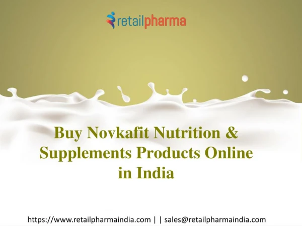 Buy Novkafit Nutrition & Supplements Online at Best Prices on Retail Pharma India