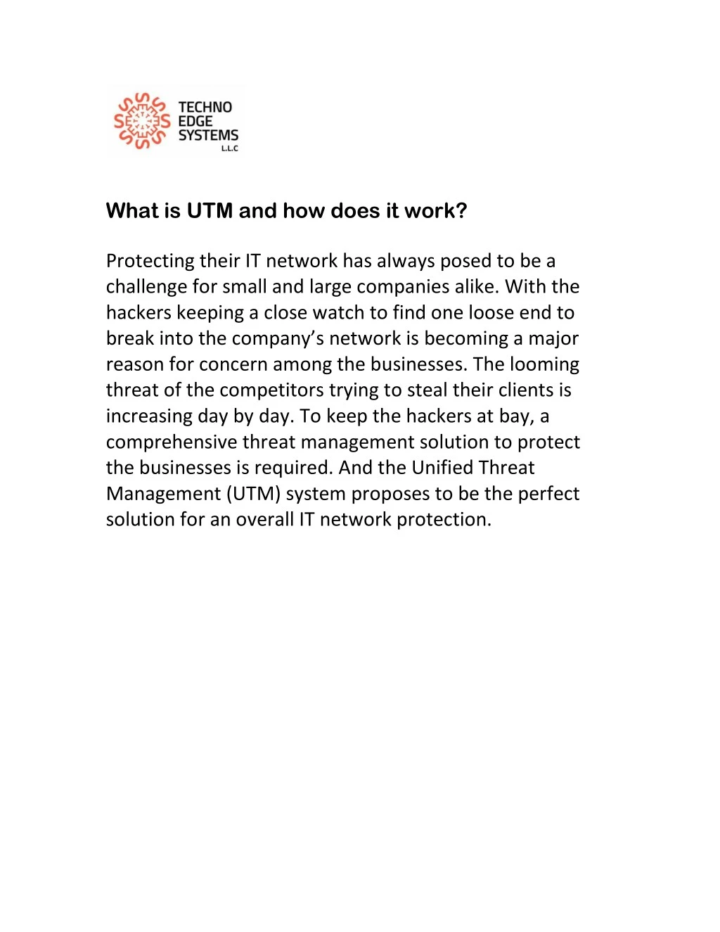 what is utm and how does it work protecting their