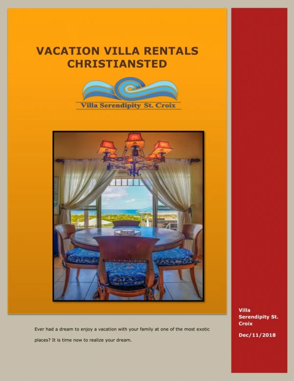Vacation Villa Rentals Christiansted