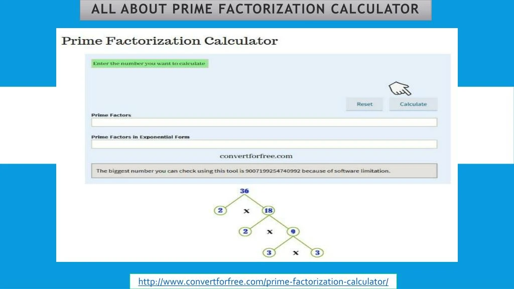all about prime factorization calculator