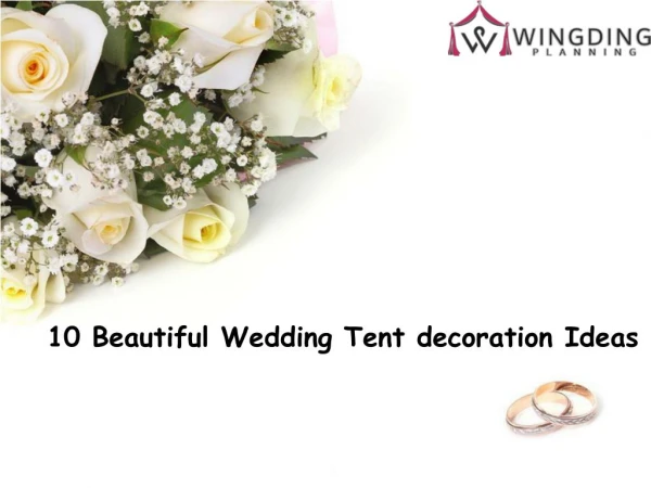 10 Beautiful Wedding Tent Decoration Ideas - WingDing Planning