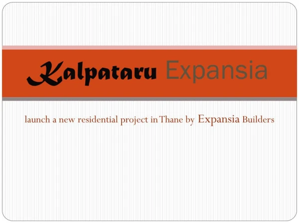 KalpaTaru Expansia Kolshet Road,Thane Mumbai | Call 8130629360