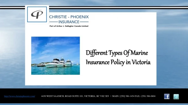 Different Types of Marine Insurance Policy in Victoria