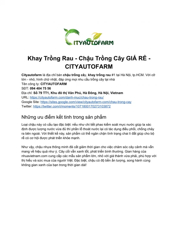 chậu nhựa trồng cây cỡ lớn - cityautofarm