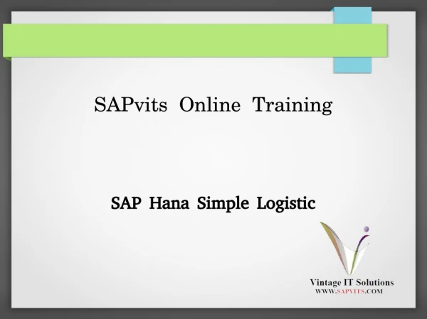 Online SAP S4 Hana Training