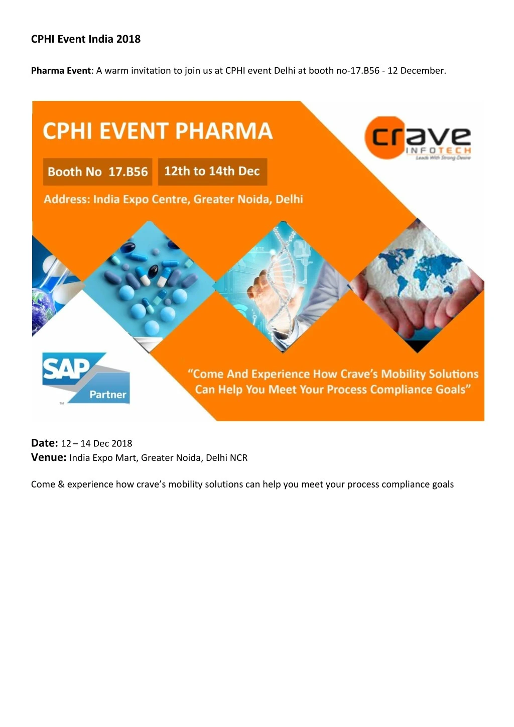 cphi event india 2018 pharma event a warm