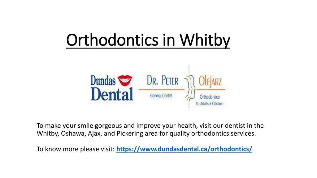 orthodontics in whitby