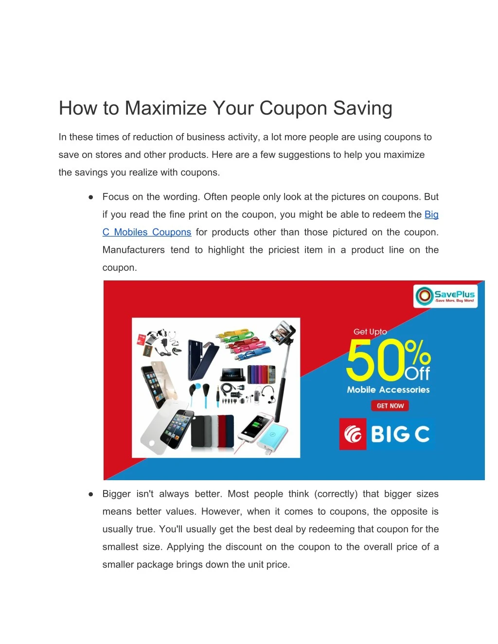how to maximize your coupon saving