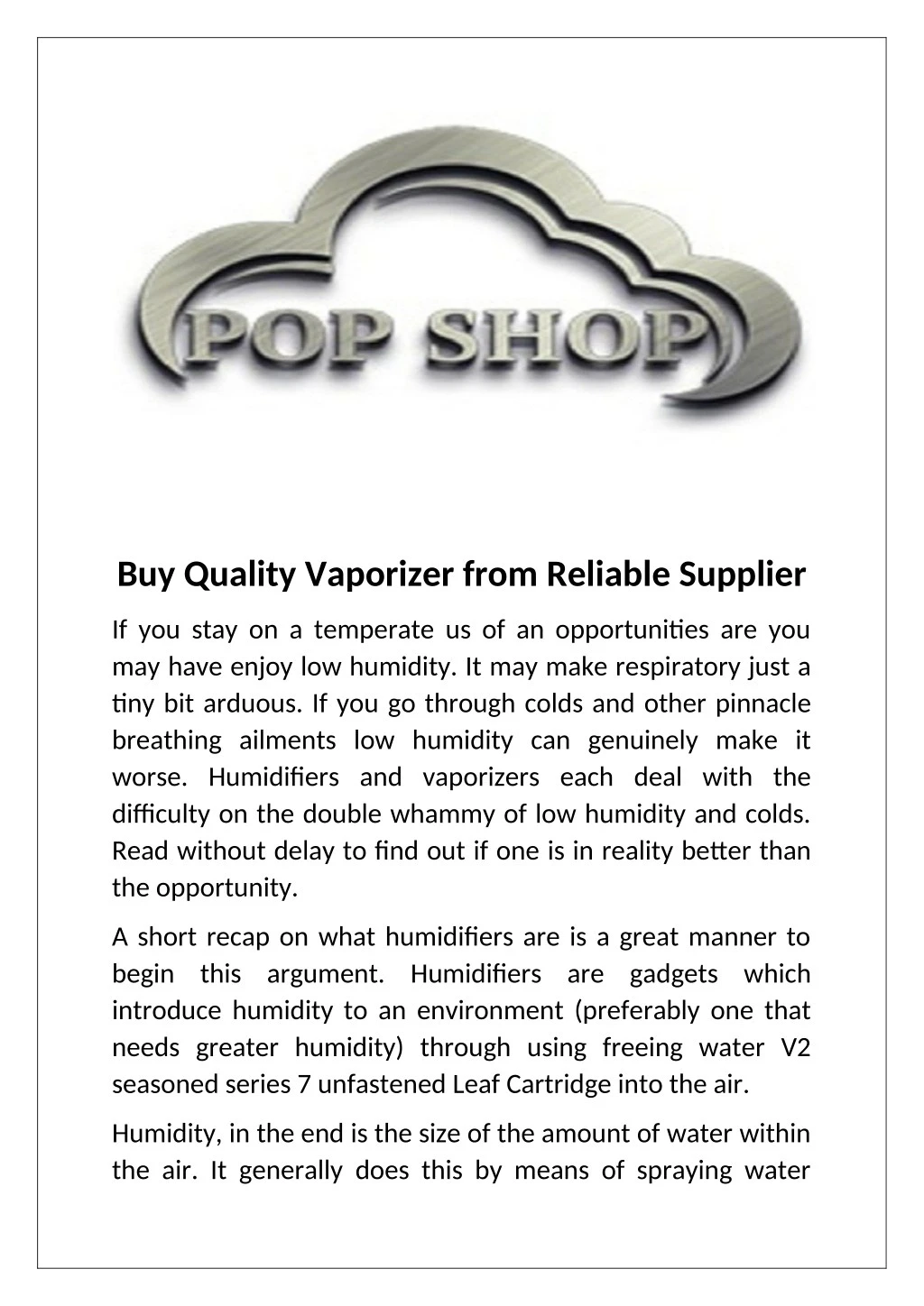 buy quality vaporizer from reliable supplier