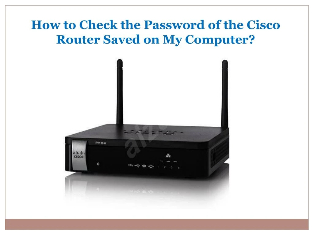 how to check the password of the cisco router